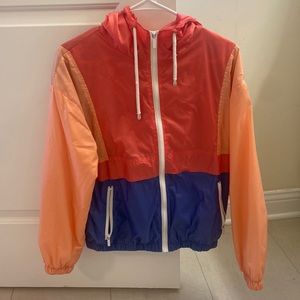 Forever 21 Colorblock Windbreaker